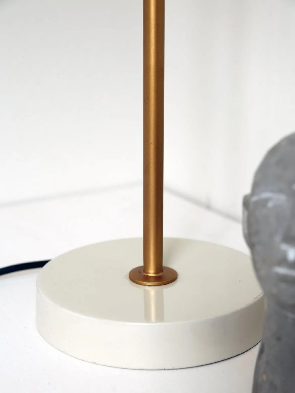 PR Home 2835018 Tischleuchte Wells Beige Gold 50cm