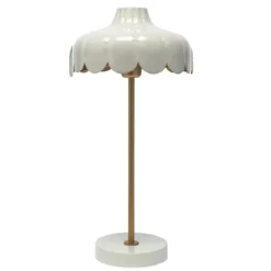 PR Home 2835018 Tischleuchte Wells Beige Gold 50cm
