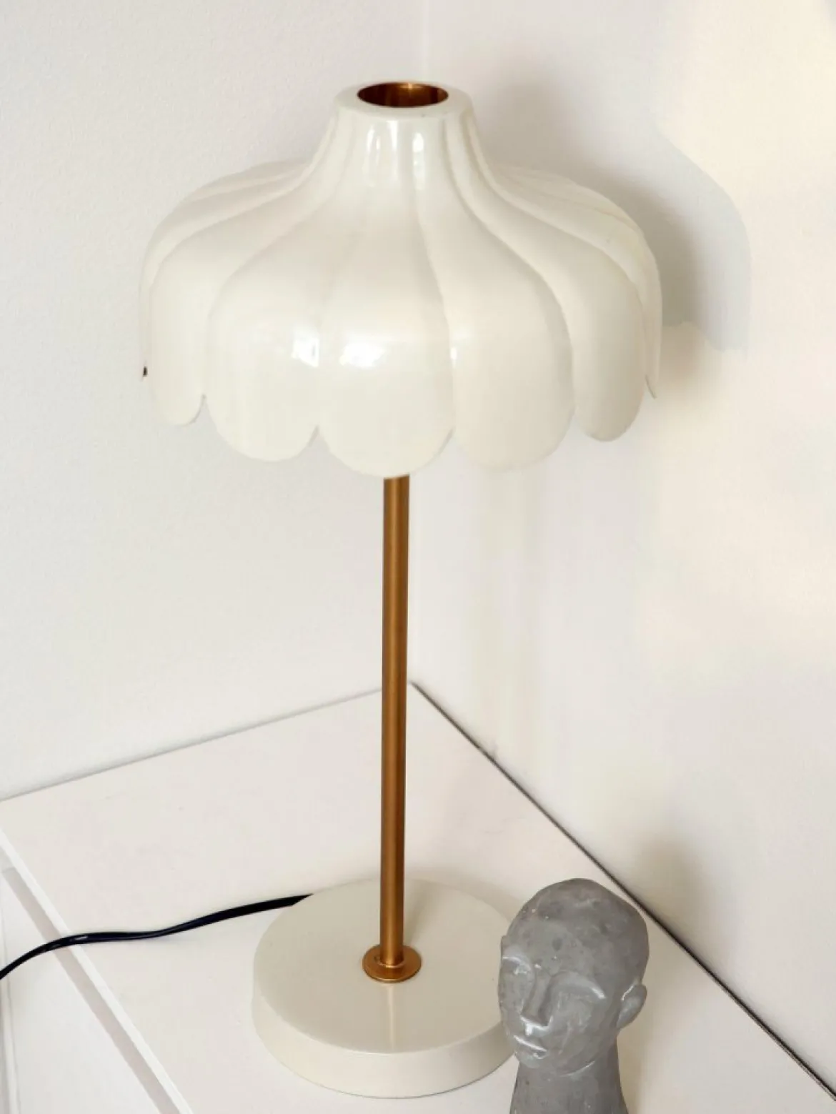 PR Home 2835018 Tischleuchte Wells Beige Gold 50cm