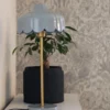 PR Home 2835082 Tischleuchte Wells Blau Gold 50cm