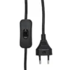 PR Home 2835003 Tischleuchte Wells Schwarz Gold 50cm