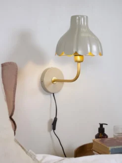 PR Home 2832108 Wandleuchte Wells Beige Gold 21cm
