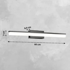 SCHÖNER WOHNEN-Kollektion LED Wandleuchte Wide 60 sandschwarz 830032