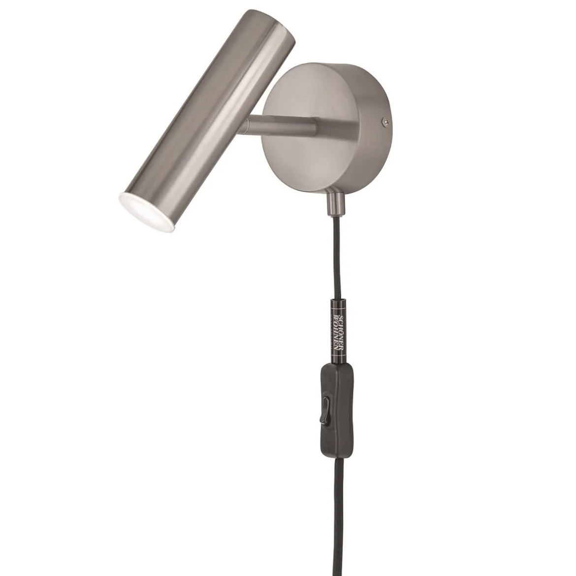 SCHÖNER WOHNEN-Kollektion LED-Wandleuchte STINA 3-step dimmbar nickelfarben 830007