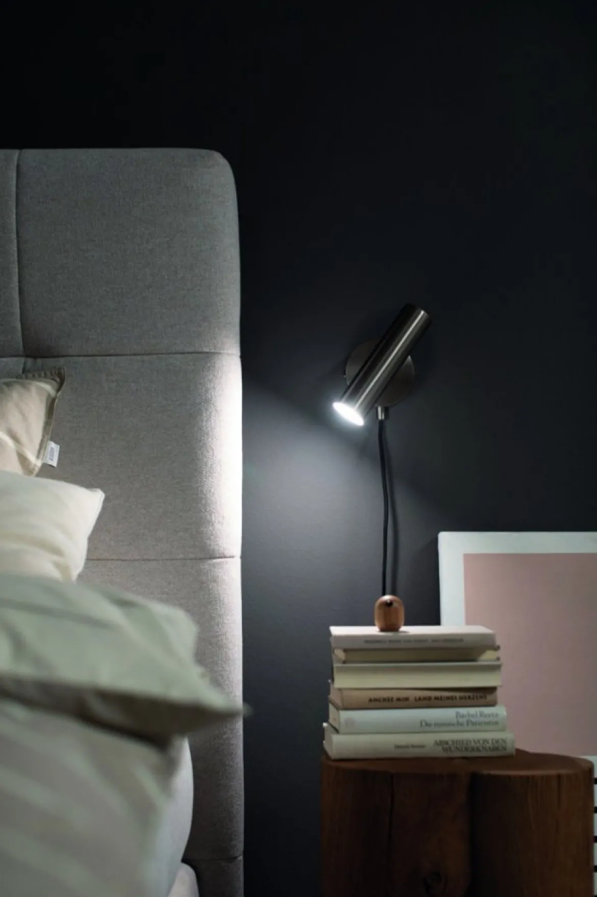 SCHÖNER WOHNEN-Kollektion LED-Wandleuchte STINA 3-step dimmbar nickelfarben 830007