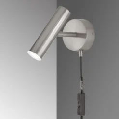 SCHÖNER WOHNEN-Kollektion LED-Wandleuchte STINA 3-step dimmbar nickelfarben 830007