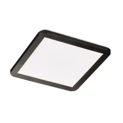 SCHÖNER WOHNEN-Kollektion LED Deckenleuchte Bad Flat 30 eckig schwarz weiß 820103