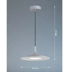 SCHÖNER WOHNEN-Kollektion LED-Pendelleuchte SLIM 3-Step dimmbar betonfarben 860025
