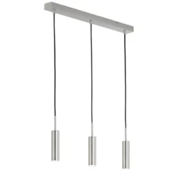 SCHÖNER WOHNEN-Kollektion LED-Pendelleuchte STINA 3-Spots dimmbar nickelfarben 860011