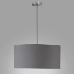SCHÖNER WOHNEN-Kollektion Pendelleuchte PINA 50 nickelfarben dunkelgrau 860018