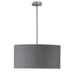 SCHÖNER WOHNEN-Kollektion Pendelleuchte PINA 50 nickelfarben dunkelgrau 860018