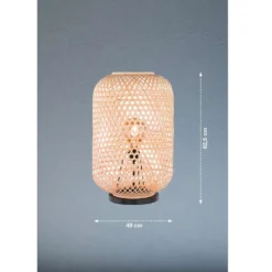 SCHÖNER WOHNEN-Kollektion Stehleuchte CALLA Rattanschirm 40 schwarz natur 840241