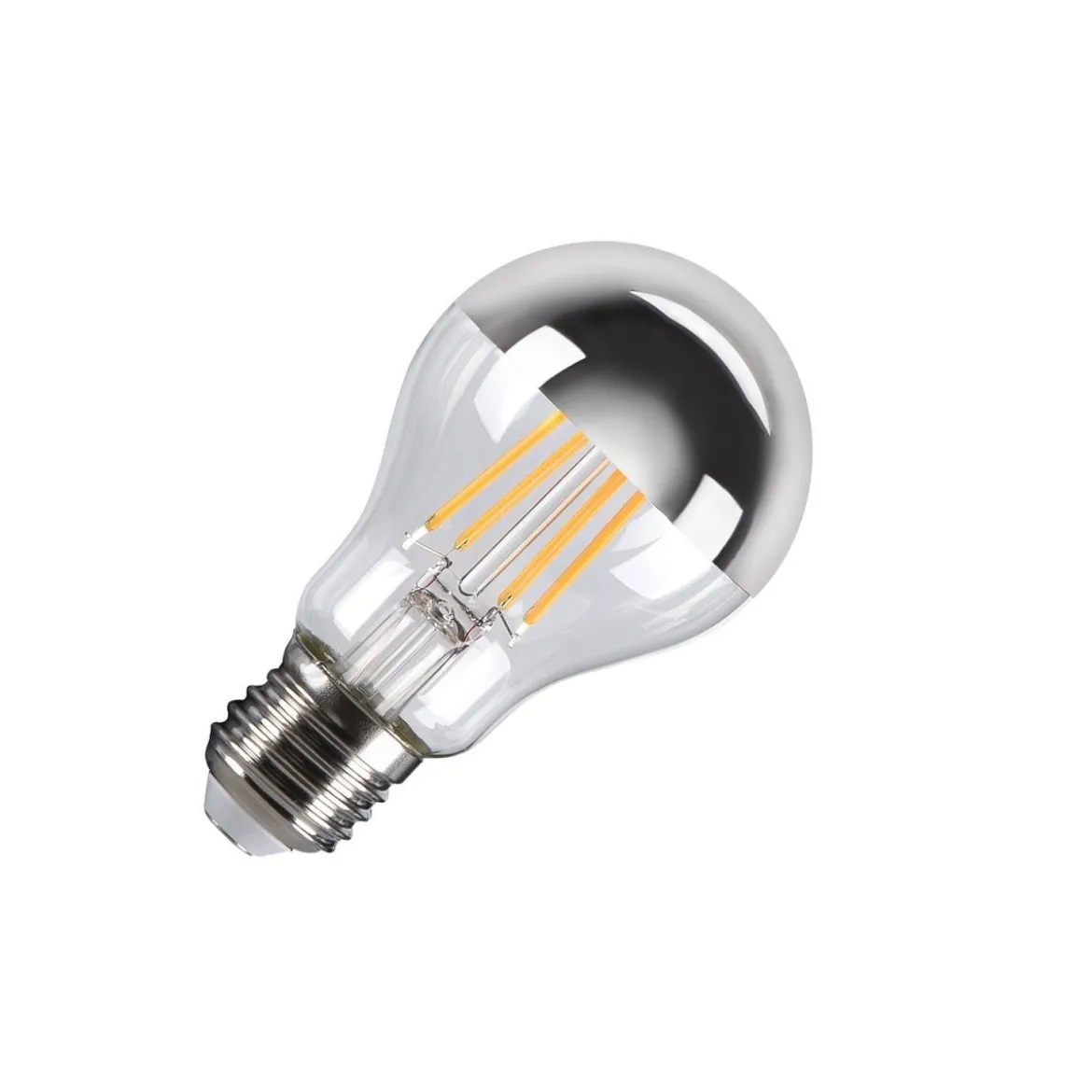 SLV 1005305 A60 E27 Mirrorhead LED Lichtquelle chrom 7,5W 2700K CRI90 180°