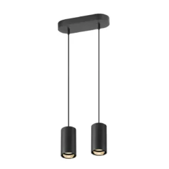 SLV 1006433 ASTO TUBE Pendelleuchte 2-flammig GU10 schwarz