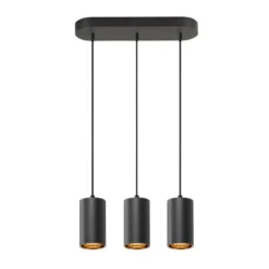 SLV 1006435 ASTO TUBE Pendelleuchte 3-flammig GU10 schwarz