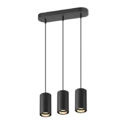 SLV 1006435 ASTO TUBE Pendelleuchte 3-flammig GU10 schwarz