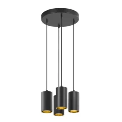 SLV 1006437 ASTO TUBE Pendelleuchte 4-flammig GU10 schwarz