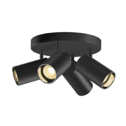 SLV 1006429 ASTO TUBE Spotstrahler zylindrisch rund 4-flammig GU10 schwarz