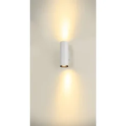 SLV 1006444 ASTO TUBE Wandaufbauleuchte zylindrisch 2-flammig GU10 weiß