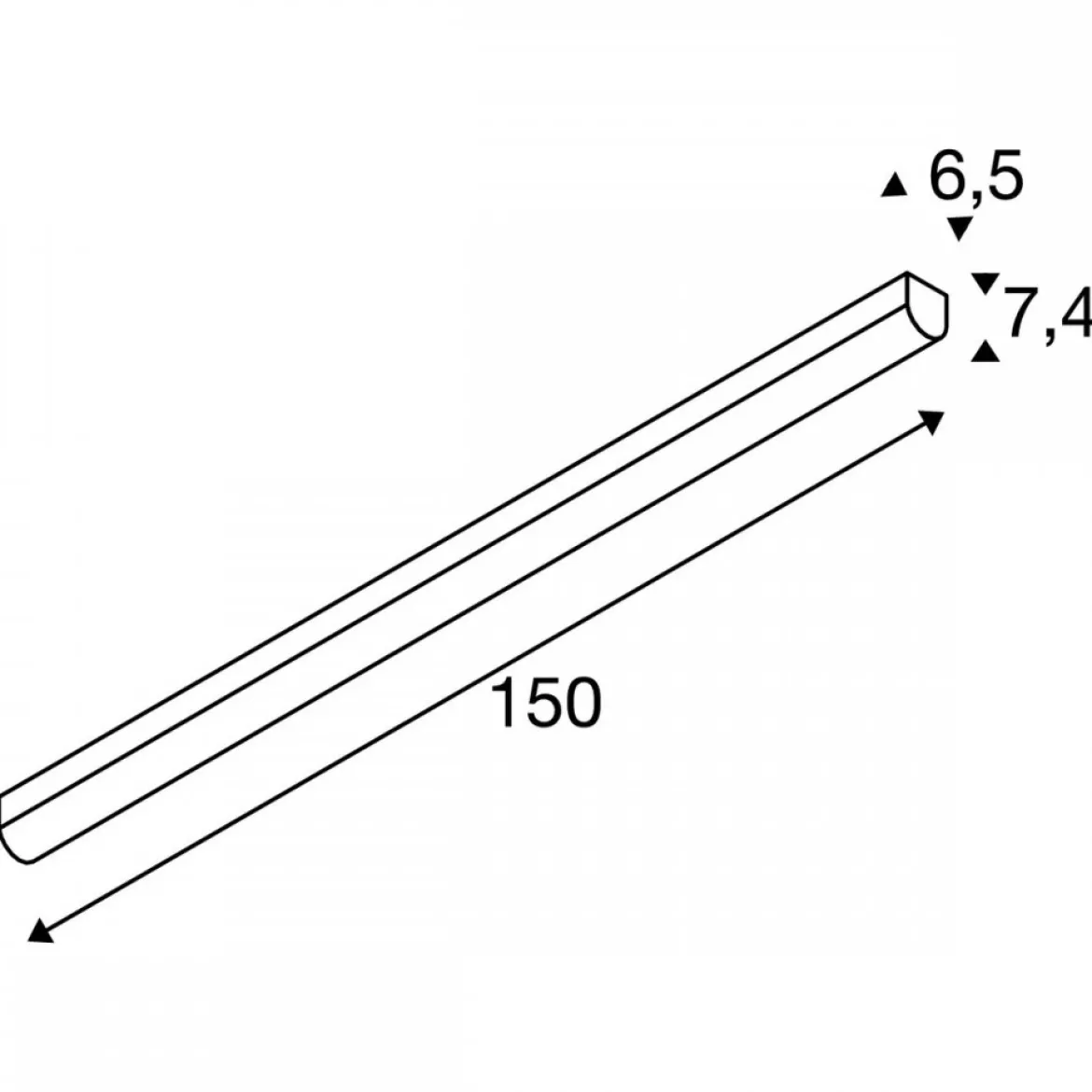 SLV 631339 BENA LED 150 Deckenleuchte weiss 3000K