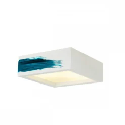 SLV 148002 Deckenleuchte Plastra 104 E27 eckig weisser Gips 25x25cm