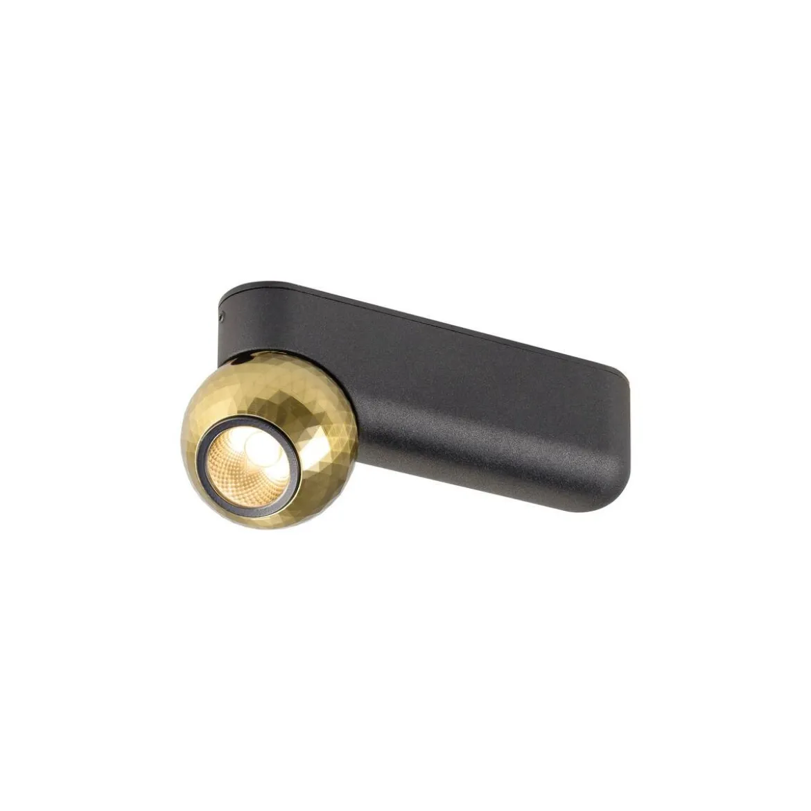 SLV 1010300 DYSKO Wand- und Deckenaufbauleuchten 2700K 1-flammig schwarz gold