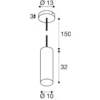SLV 1008135 ENOLA® Pendelleuchte matt schwarz E27