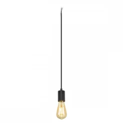 SLV 1010420 FITU PD Pendelleuchte ribbed 1-flammig schwarz E27
