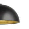 SLV 1008539 FORCHINI M 40 TRACK 1-Phasen Pendelleuchte E27 schwarz gold Adapter silbergrau