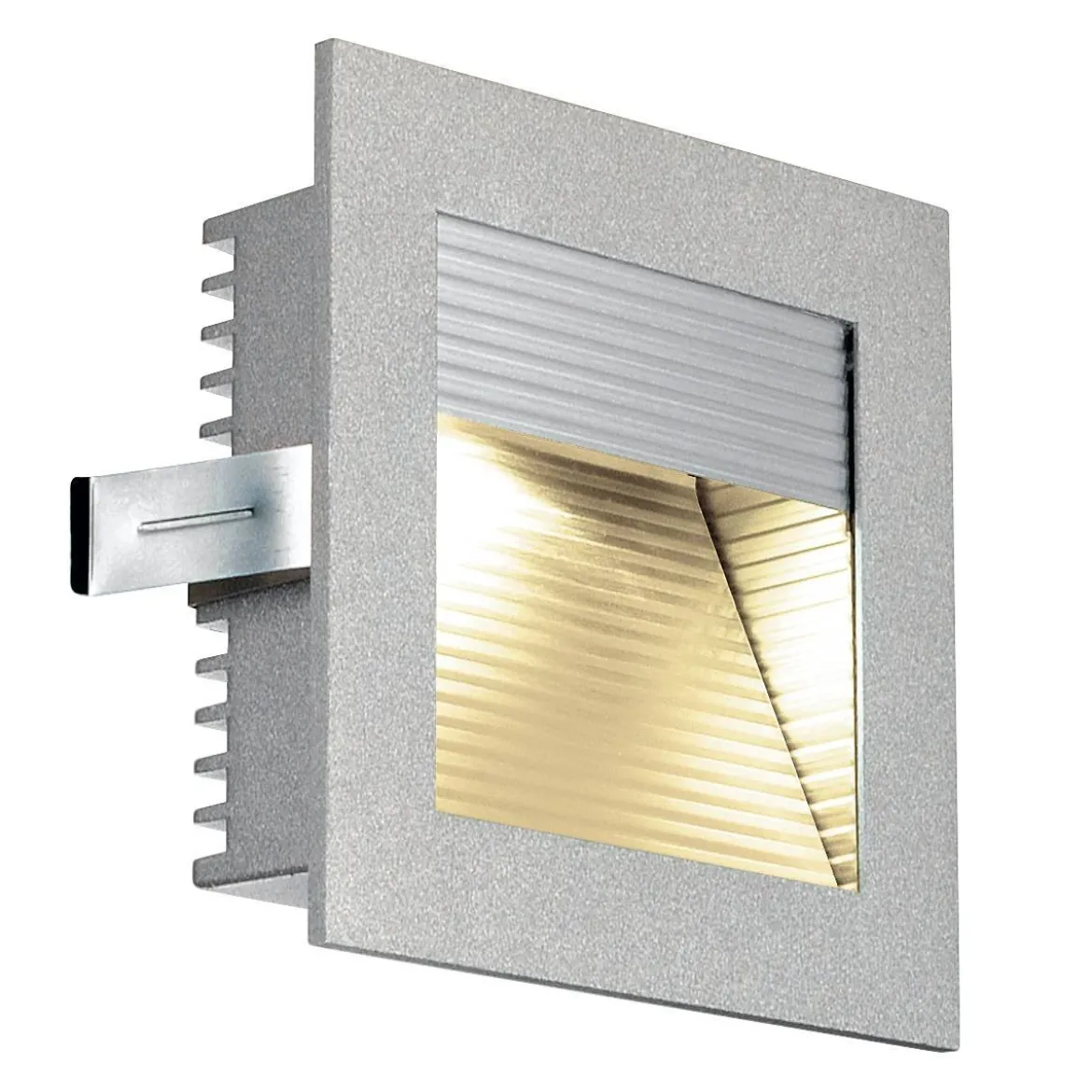 SLV 111292 FRAME CURVE LED Einbauleuchte eckig silbergrau 3000K 60lm