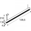 SLV 1010511 GLENOS PRO LED Pendelleuchte DALI 120cm 4000K weiß schwarz