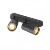 SLV 1009097 GRIP! L Deckenleuchte double zylindrisch 6W GU10 schwarz gold