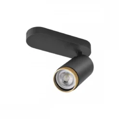 SLV 1009093 GRIP! L Deckenleuchte single zylindrisch 6W GU10 schwarz gold
