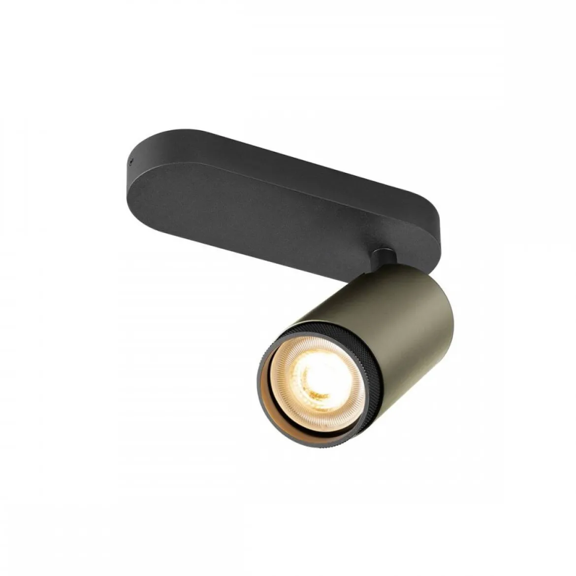 SLV 1009094 GRIP! L Deckenleuchte single zylindrisch 6W GU10 bronze schwarz