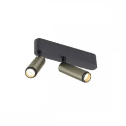 SLV 1009048 GRIP! S double Deckenaufbauleuchte 2700K 29° Phase bronze schwarz