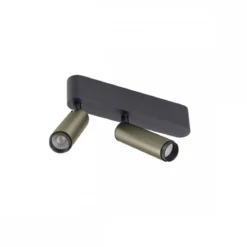 SLV 1009049 GRIP! S double Deckenaufbauleuchte 3000K 29° Phase bronze schwarz