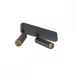 SLV 1009047 GRIP! S double Deckenaufbauleuchte 3000K 29° Phase schwarz gold