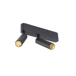 SLV 1009047 GRIP! S double Deckenaufbauleuchte 3000K 29° Phase schwarz gold