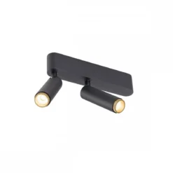 SLV 1009046 GRIP! S double Deckenaufbauleuchte 2700K 29° Phase schwarz gold