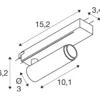 SLV 1008390 GRIP! S 1-Phasen Spot zylindrisch 2700K 11W PHASE 29° weiß schwarz