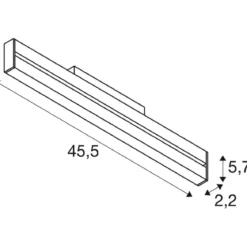 SLV 1006649 IN-LINE 46 48V Spot Move Darklight Reflector DALI schwarz 14W 1250lm 4000K CRI90 35°