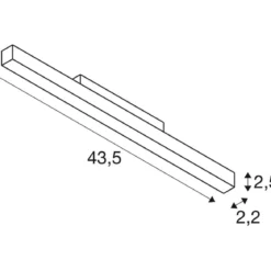 SLV 1006626 IN-LINE 44 48V Spot opal DALI weiß 14W 1450lm 4000K CRI90 95°