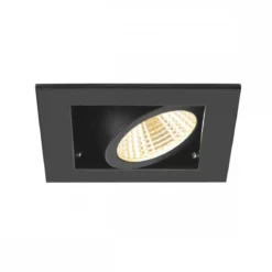 SLV 1007551 KADUX Deckeneinbauleuchte single 3000K 38° IP20 quadratisch schwarz