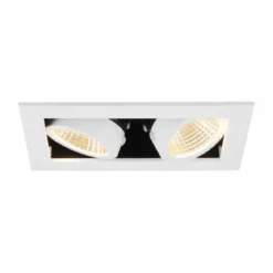 SLV 1007560 KADUX Deckeneinbauleuchte double 3000K 38° IP 20 quadratisch weiß