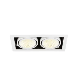 SLV 1008571 KADUX Deckeneinbauleuchte double 3000K DALI 2 Touch 30° weiß