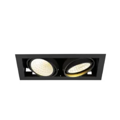 SLV 1008572 KADUX Deckeneinbauleuchte double 3000K DALI 2 Touch 30° schwarz