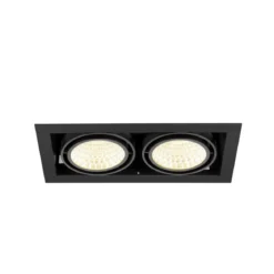 SLV 1008572 KADUX Deckeneinbauleuchte double 3000K DALI 2 Touch 30° schwarz