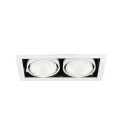 SLV 1008573 KADUX Deckeneinbauleuchte double 4000K DALI 2 Touch 30° weiß