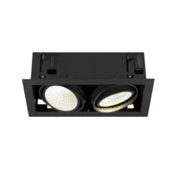 SLV 1008574 KADUX Deckeneinbauleuchte double 4000K DALI 2 Touch 30° schwarz