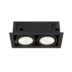 SLV 1008574 KADUX Deckeneinbauleuchte double 4000K DALI 2 Touch 30° schwarz